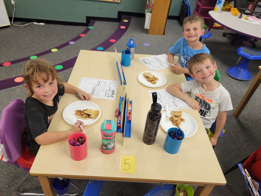 Mrs. Riffel's class had so much fun exploring apples.  A science experiment, making apple pie, taste testing the different kinds to determine which one they liked the best along with exploring apples using our 5 senses were just a few of the fun things we did with apples!